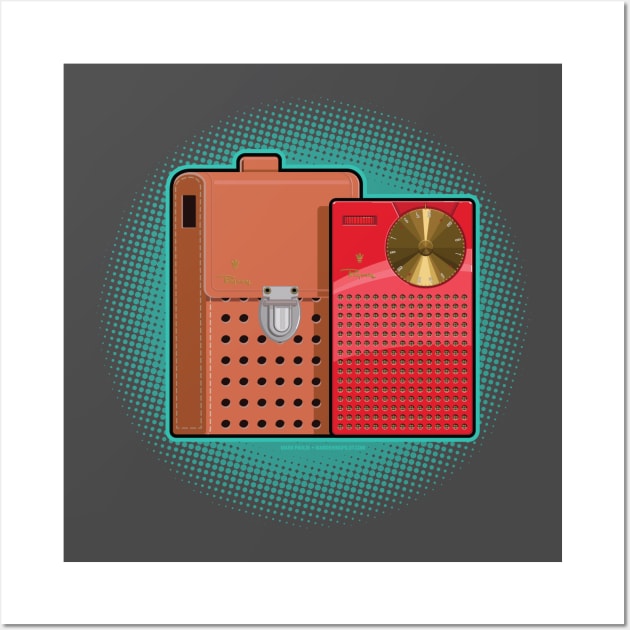 The First Portable Transistor Radio Wall Art by markpaulik